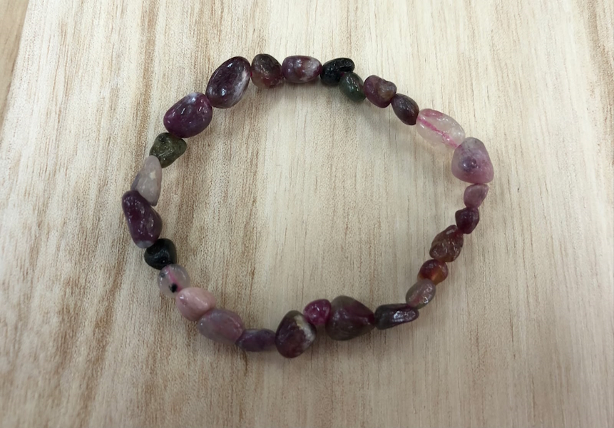 Pulsera Turmalina sandía forma